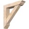 Ekena Millwork Traditional Traditional Smooth Bracket w/ Offset Brace, Douglas Fir, 5 1/2"W x 24"D x 24"H BKT0604X24X24TRA01SDF - alternate 1